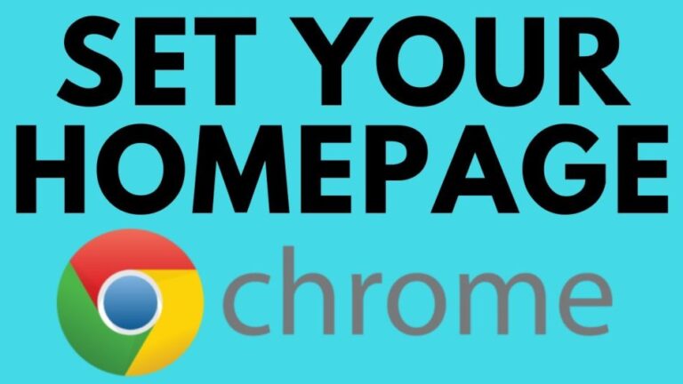 Learn the steps to set homepage in chrome